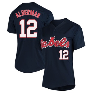 Ole Miss Kemp Alderman Powder Blue Jersey T Shirt