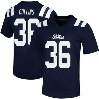 Raymond Collins Game Navy Men's Ole Miss Rebels Untouchable Football Jersey