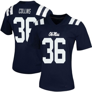 Raymond Collins Game Navy Women's Ole Miss Rebels Women Untouchable Football Jersey